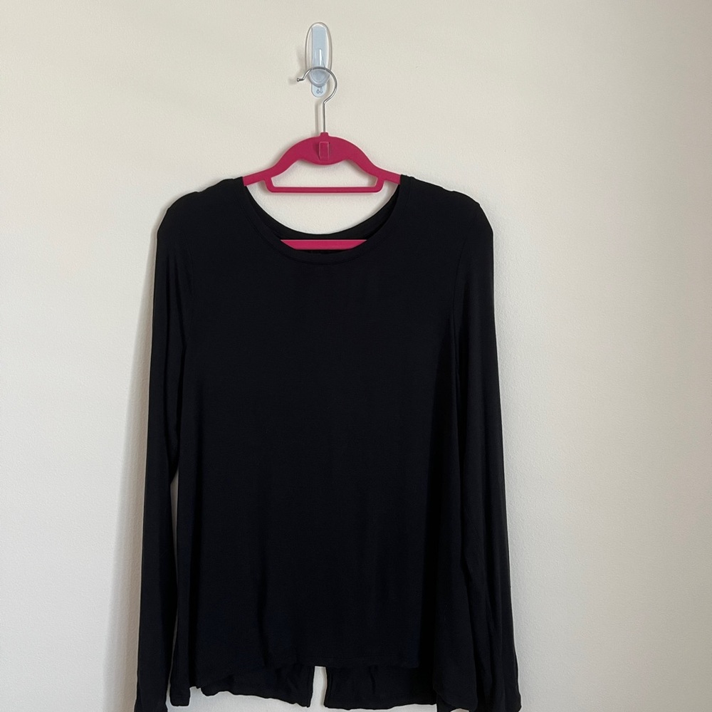 Halogen Black Long Sleeve Top Women’s XL